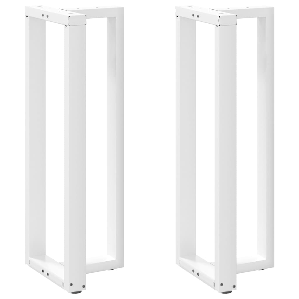 Bar Table Legs T-Shaped 2 pcs White 50x35x(110-111) cm Steel
