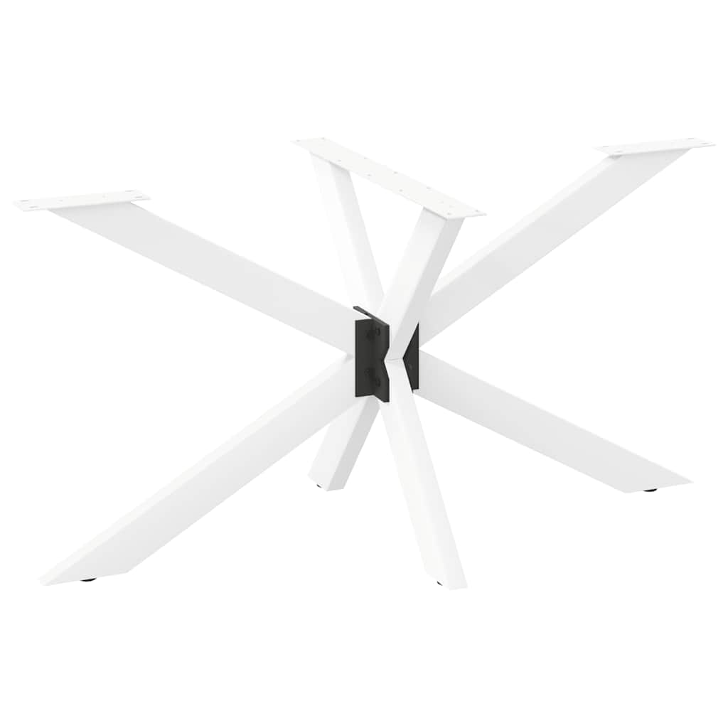 TILUX Dining Table Leg Spider Shape 150x78x(72-73) cm Steel - White