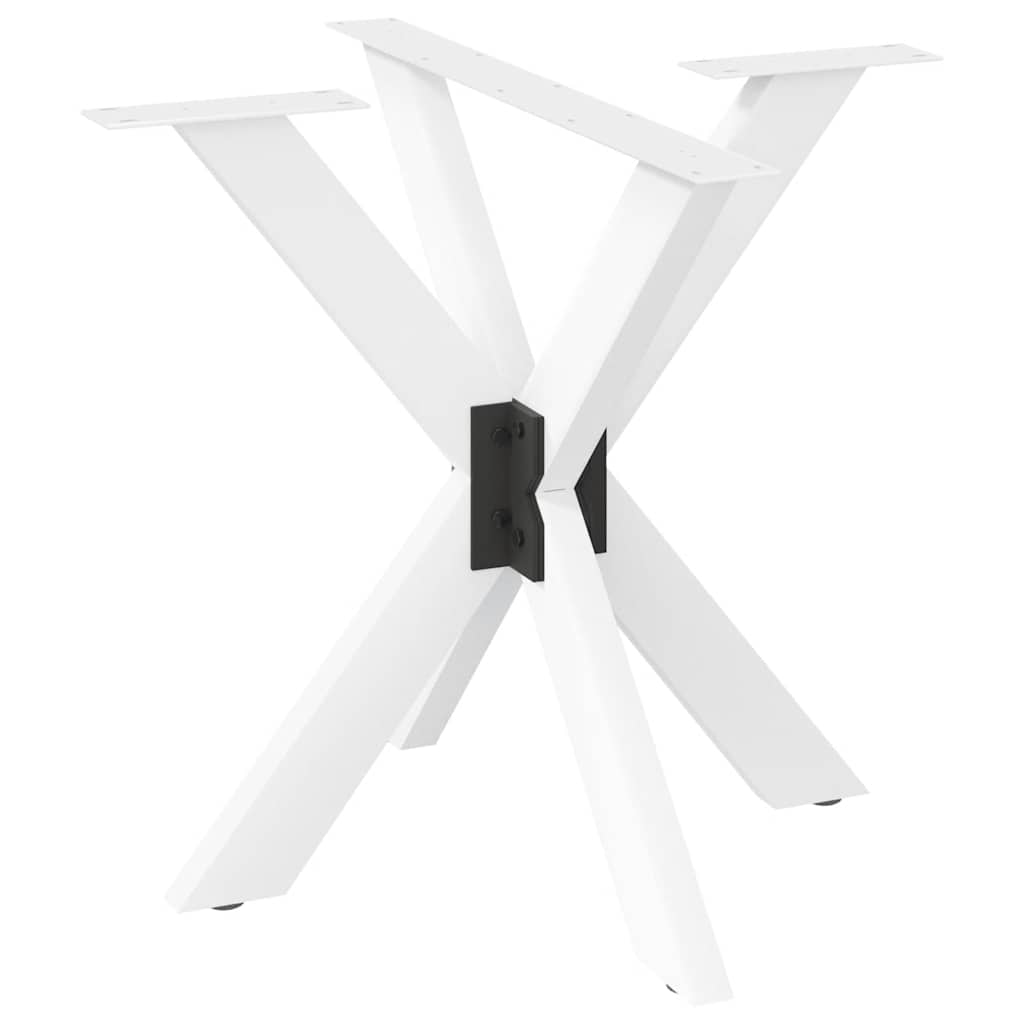TILUX Dining Table Leg Spider Shape 85x85x(72-73) cm Steel - White