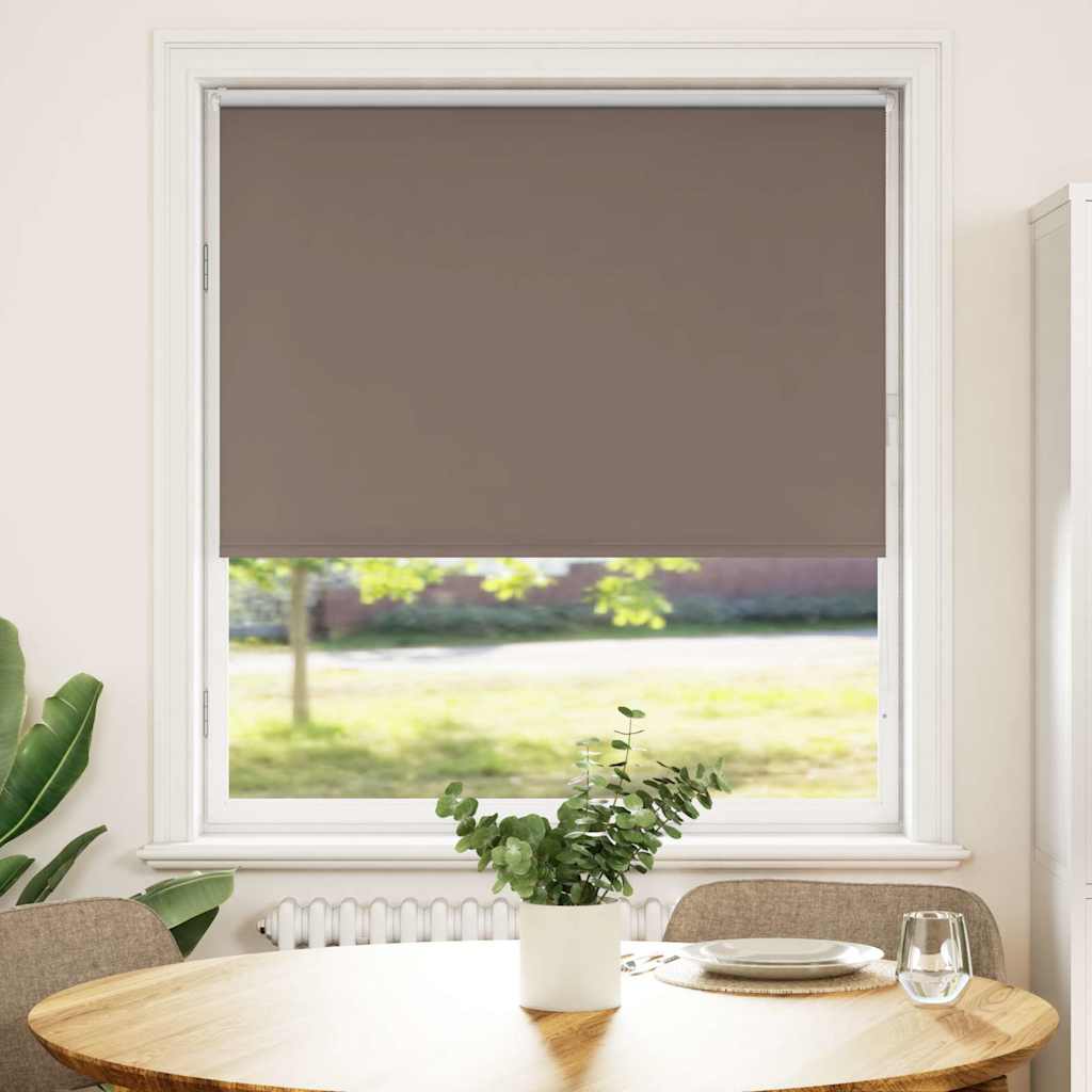 Roller Blind Blackout Coffee 95x130 cm Fabric Width 90.7 cm Polyester