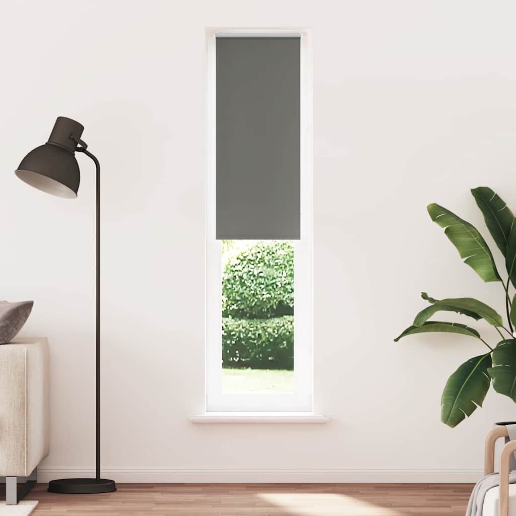 Roller Blind Blackout Grey 60x230 cm Fabric Width 55.7 cm Polyester