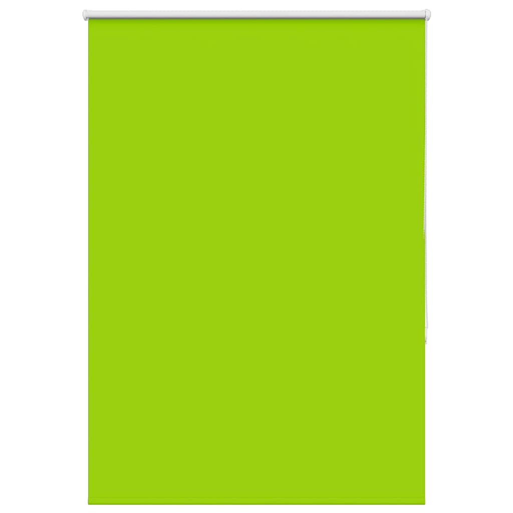 Roller Blind Blackout Leaves Green 100x150 cm Fabric Width 95.7 cm Polyester