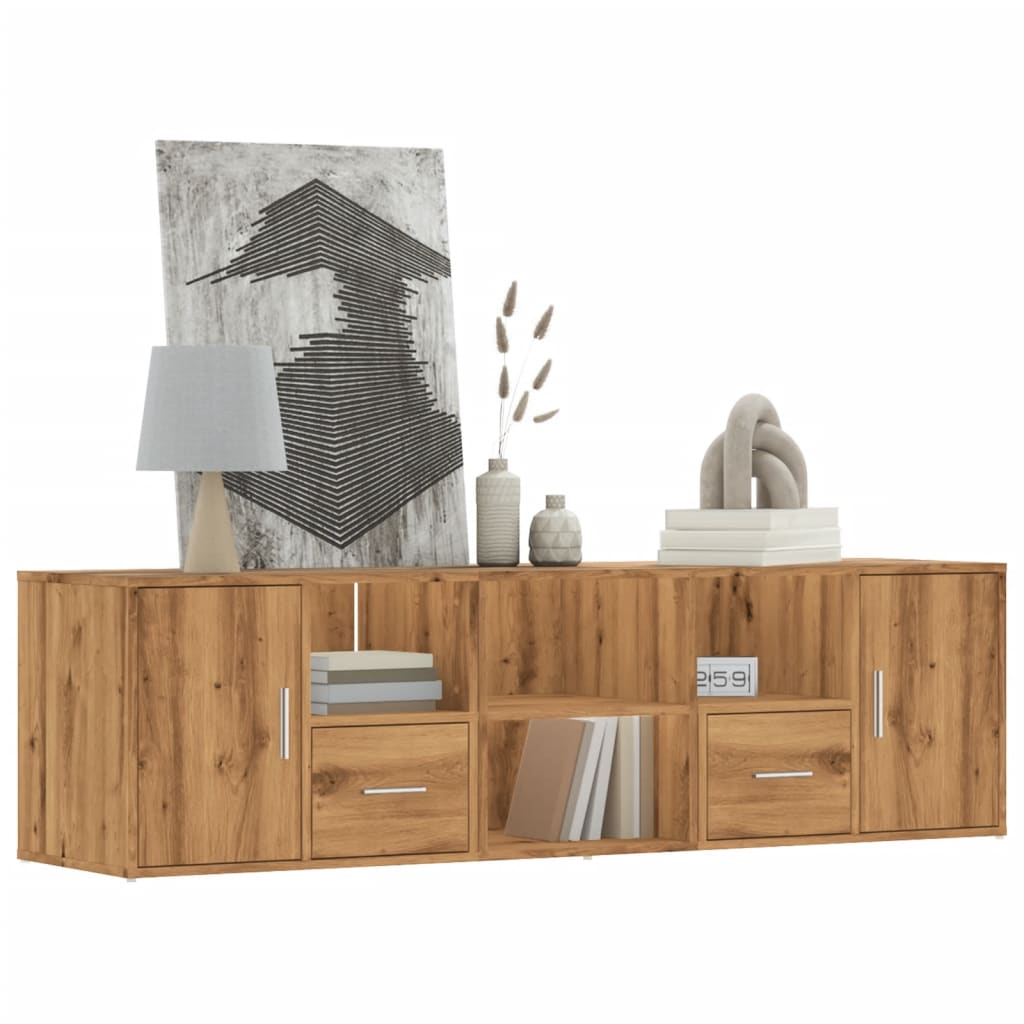 Corner Cabinet Artisian Oak 160x40x45 cm Engineered Wood