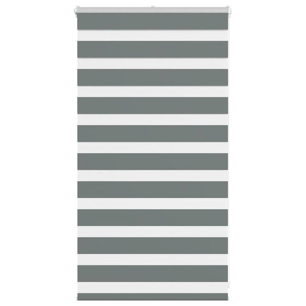 Zebra Blind Dark Grey 75x100 cm Fabric Width 70.9 cm Polyester