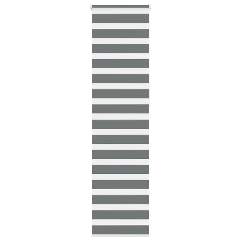 Zebra Blind Dark Grey 55x230 cm Fabric Width 50.9 cm Polyester