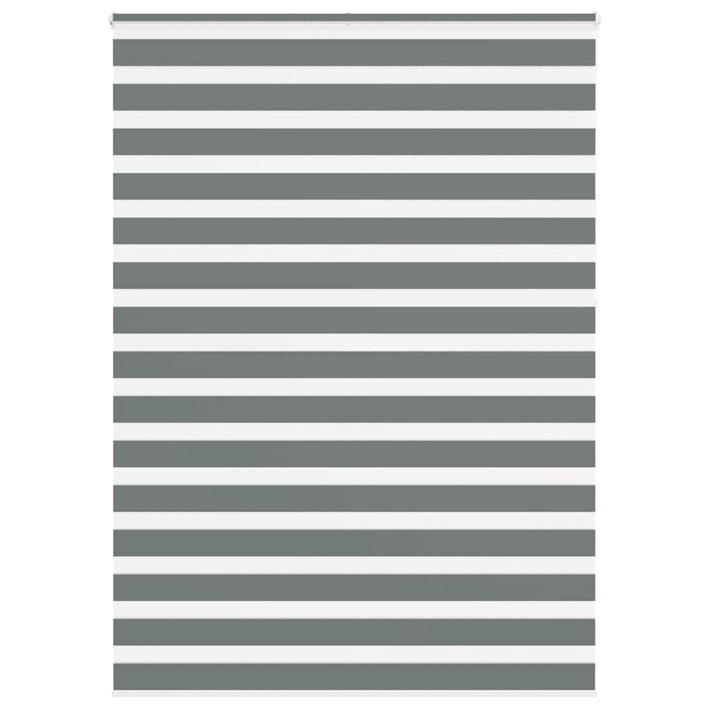 Zebra Blind Dark Grey 165x230 cm Fabric Width 160.9 cm Polyester