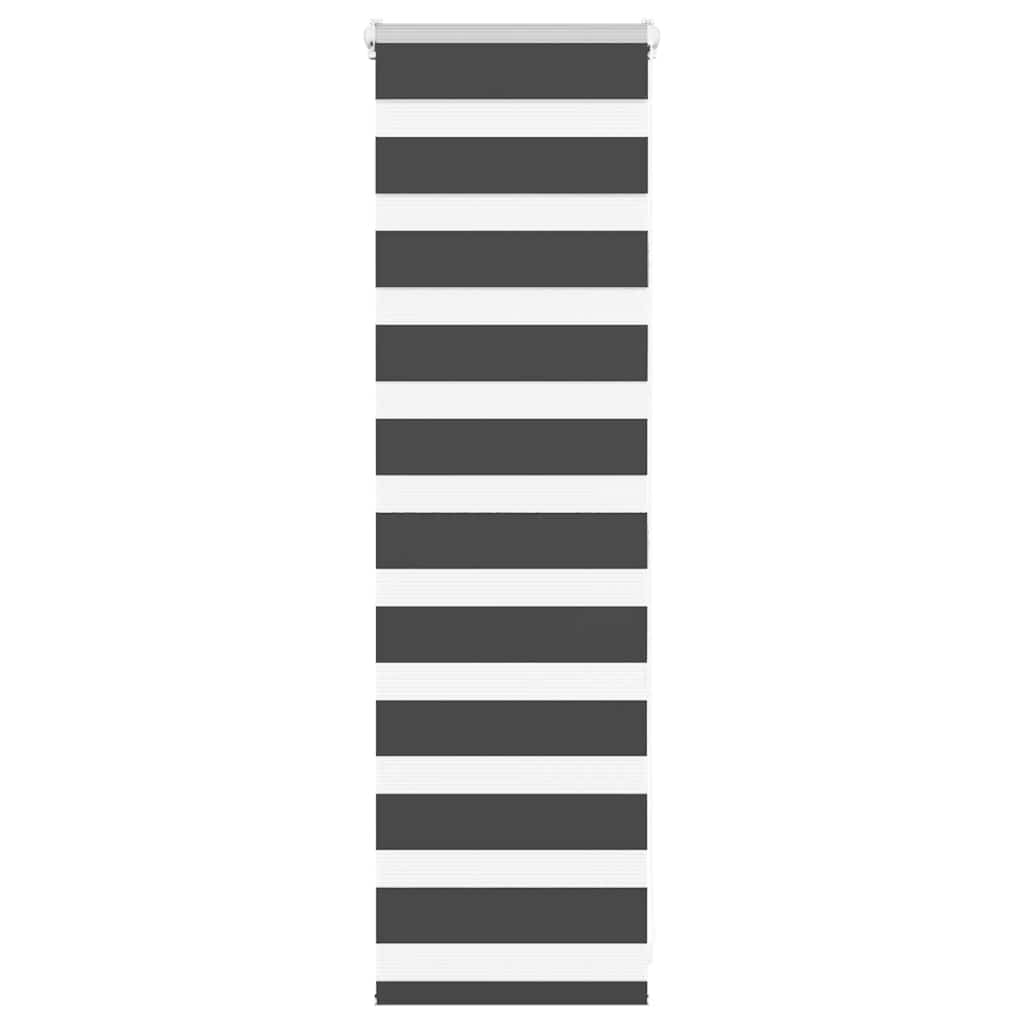 Zebra Blind Black 40x100 cm Fabric Width 35.9 cm Polyester