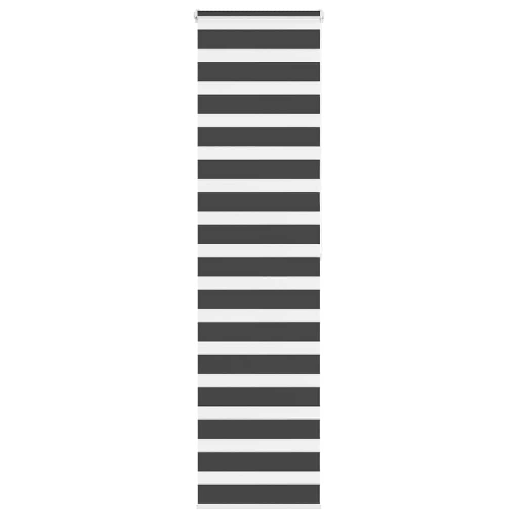 Zebra Blind Black 55x200 cm Fabric Width 50.9 cm Polyester