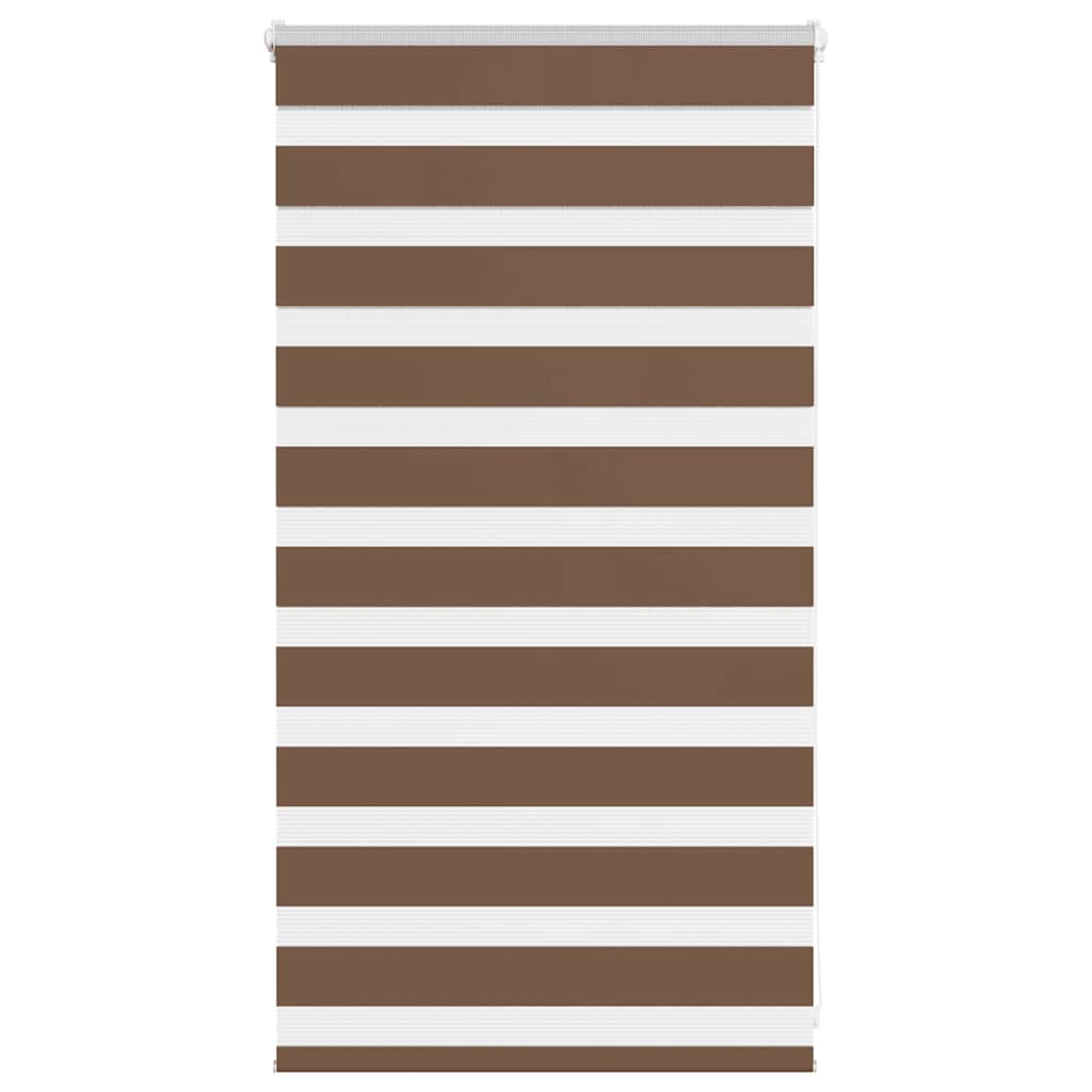 Zebra Blind Brown 80x100 cm Fabric Width 75.9 cm Polyester