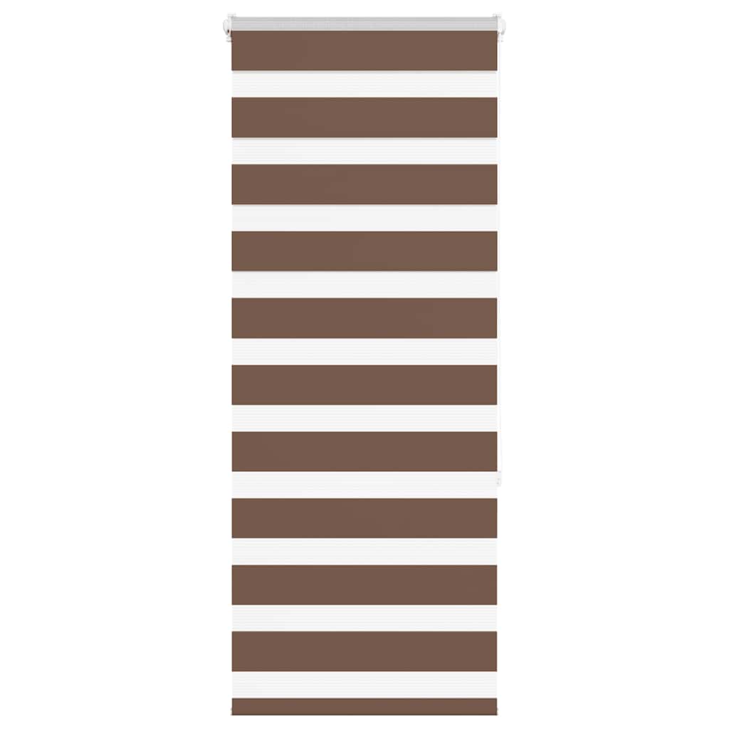 Zebra Blind Brown 60x150 cm Fabric Width 55.9 cm Polyester