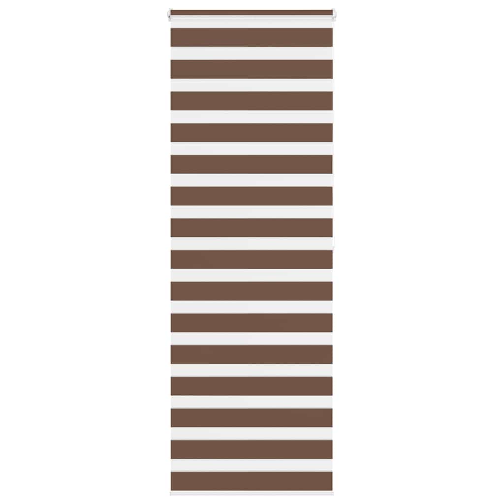 Zebra Blind Brown 75x200 cm Fabric Width 70.9 cm Polyester