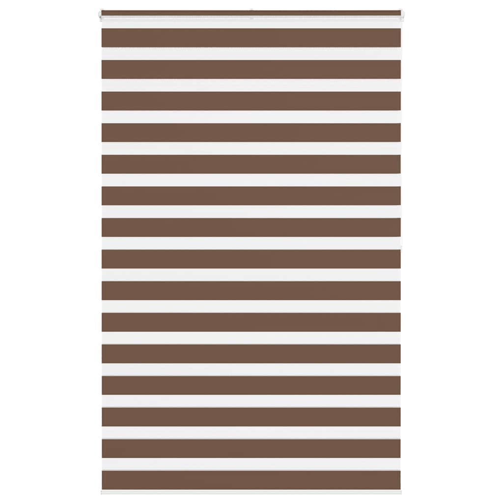 Zebra Blind Brown 145x200 cm Fabric Width 140.9 cm Polyester