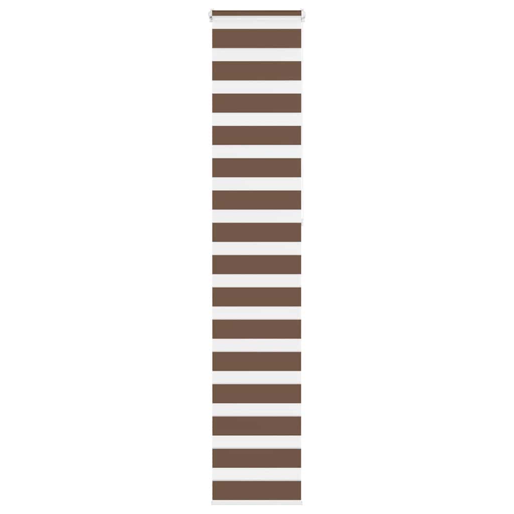 Zebra Blind Brown 50x230 cm Fabric Width 45.9 cm Polyester