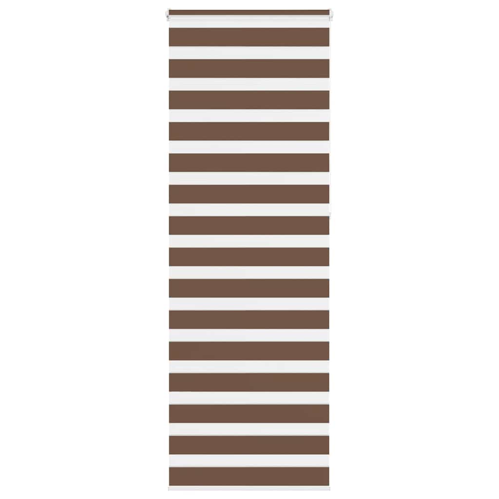 Zebra Blind Brown 75x230 cm Fabric Width 70.9 cm Polyester