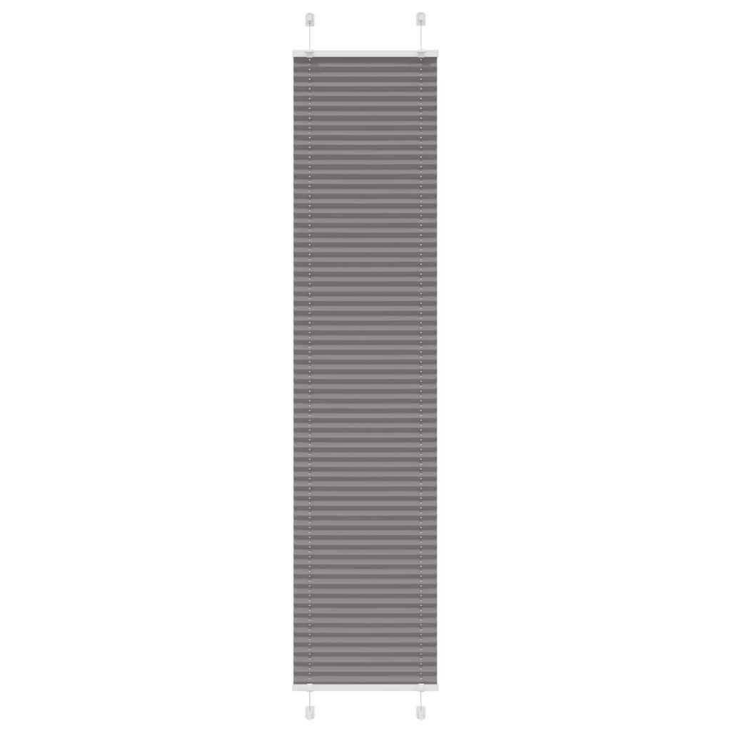 Pleated Blind Anthracite 45x200 cm Fabric Width 44.4 cm Polyester