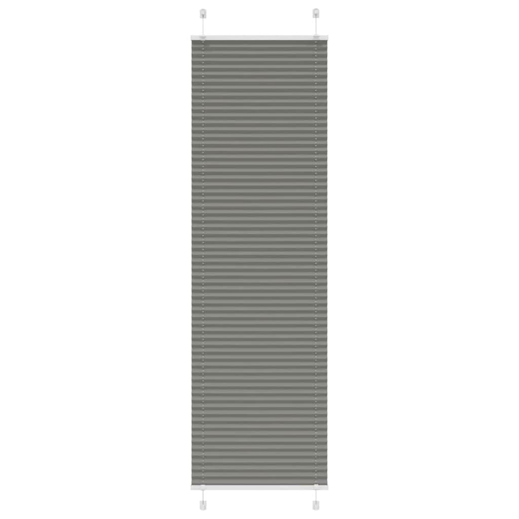 Pleated Blind Anthracite 60x200 cm Fabric Width 59.4 cm Polyester