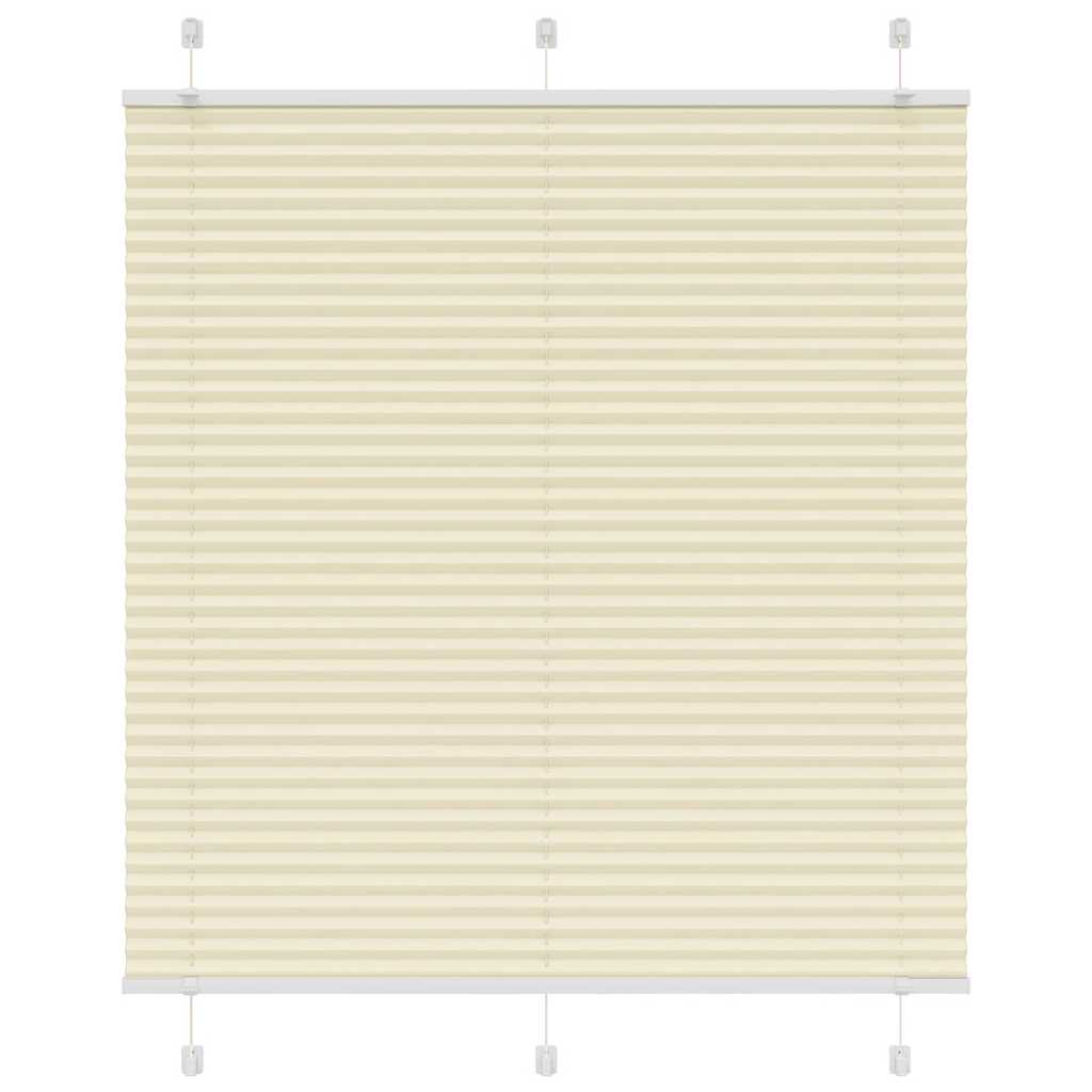 Pleated Blind Cream 120x100 cm Fabric Width 119.4 cm Polyester