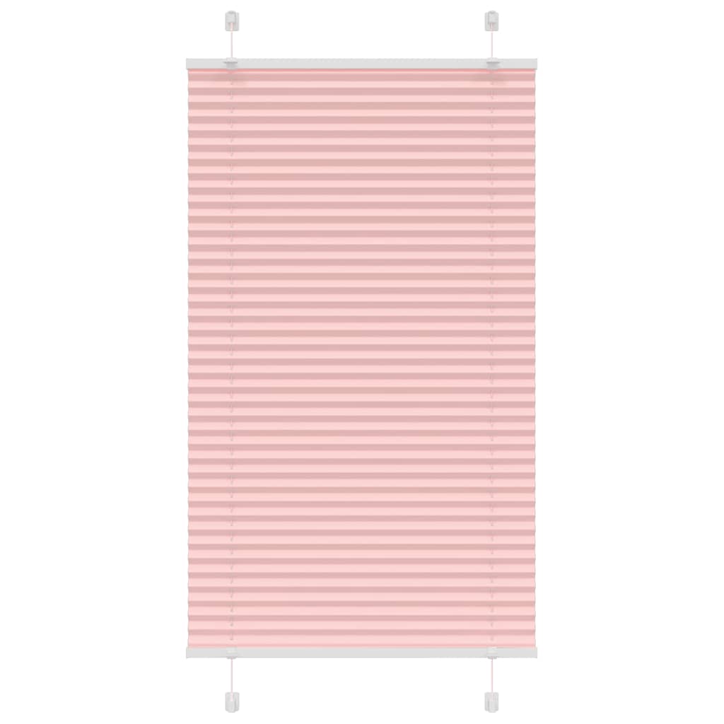 Pleated Blind Pink 75x100 cm Fabric Width 74.4 cm Polyester