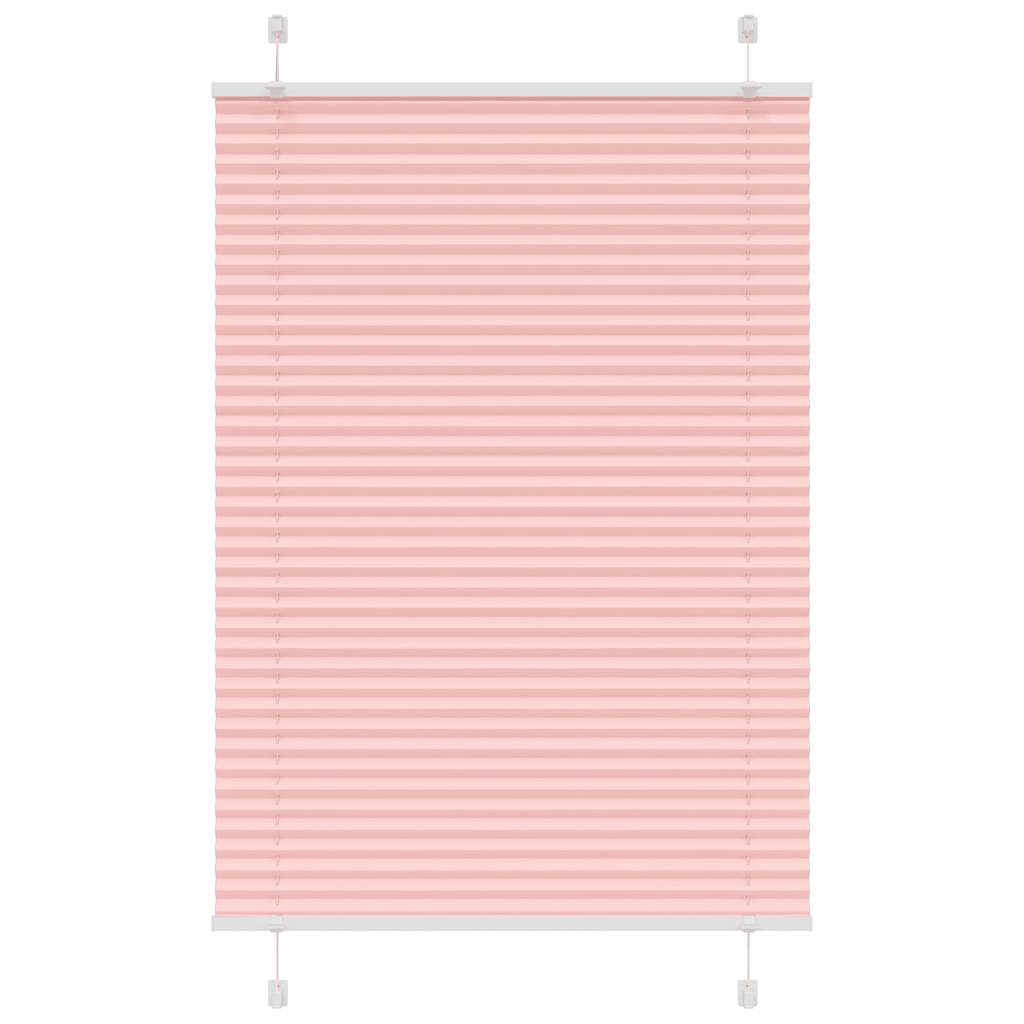 Pleated Blind Pink 95x100 cm Fabric Width 94.4 cm Polyester