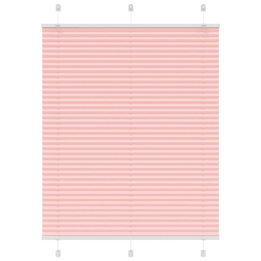 Pleated Blind Pink 110x100 cm Fabric Width 109.4 cm Polyester