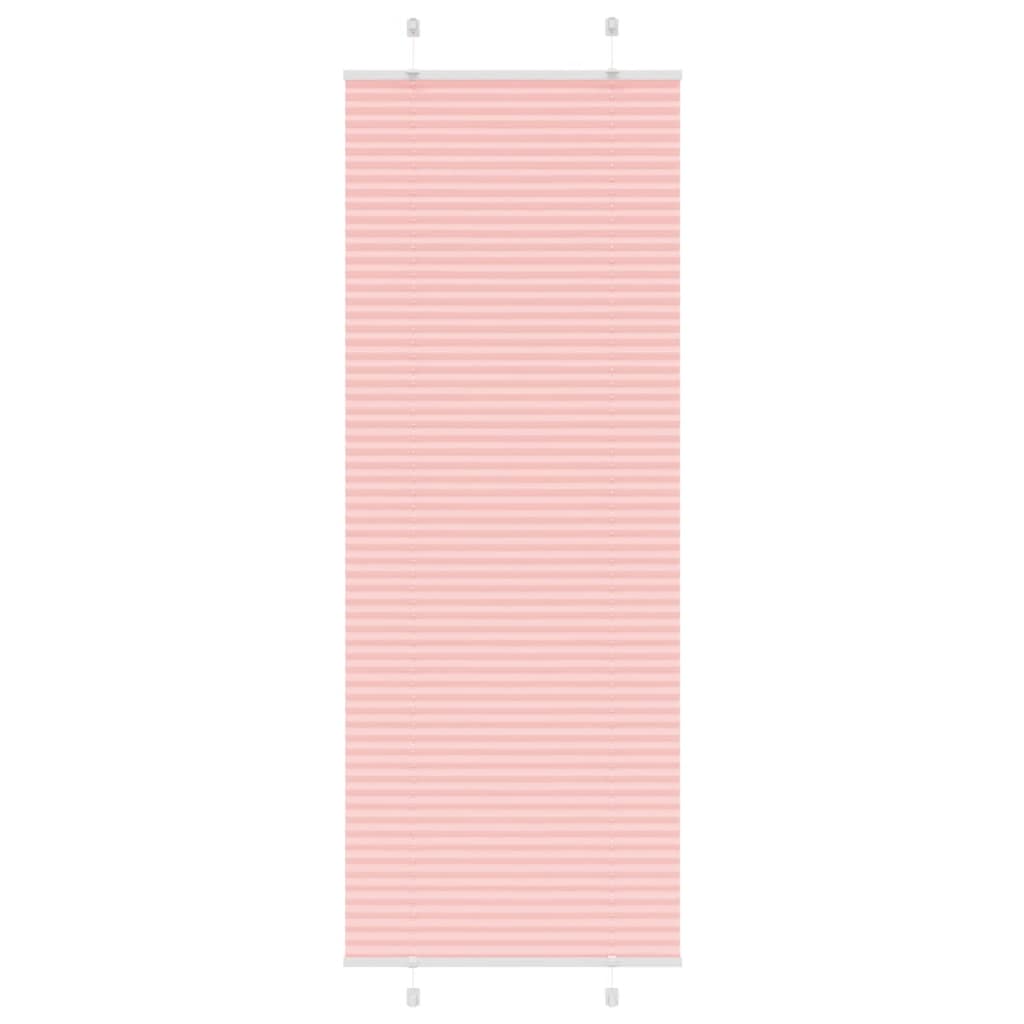 Pleated Blind Pink 70x200 cm Fabric Width 69.4 cm Polyester