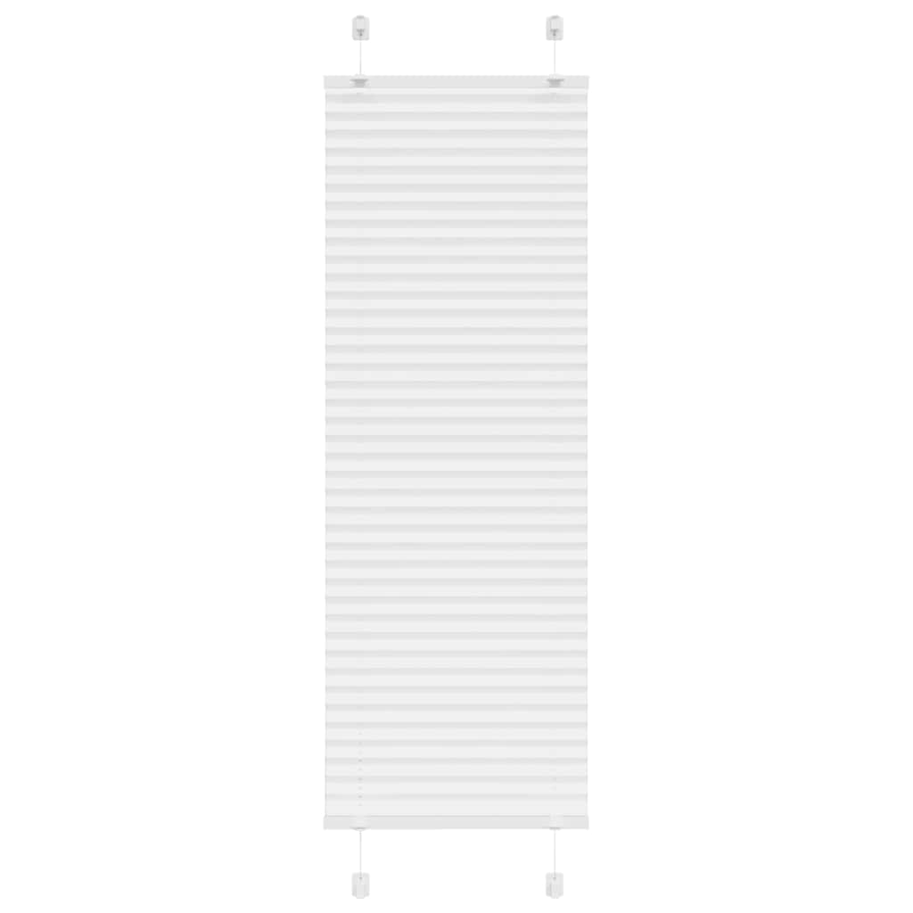 Pleated Blind White 45x150 cm Fabric Width 44.4 cm Polyester