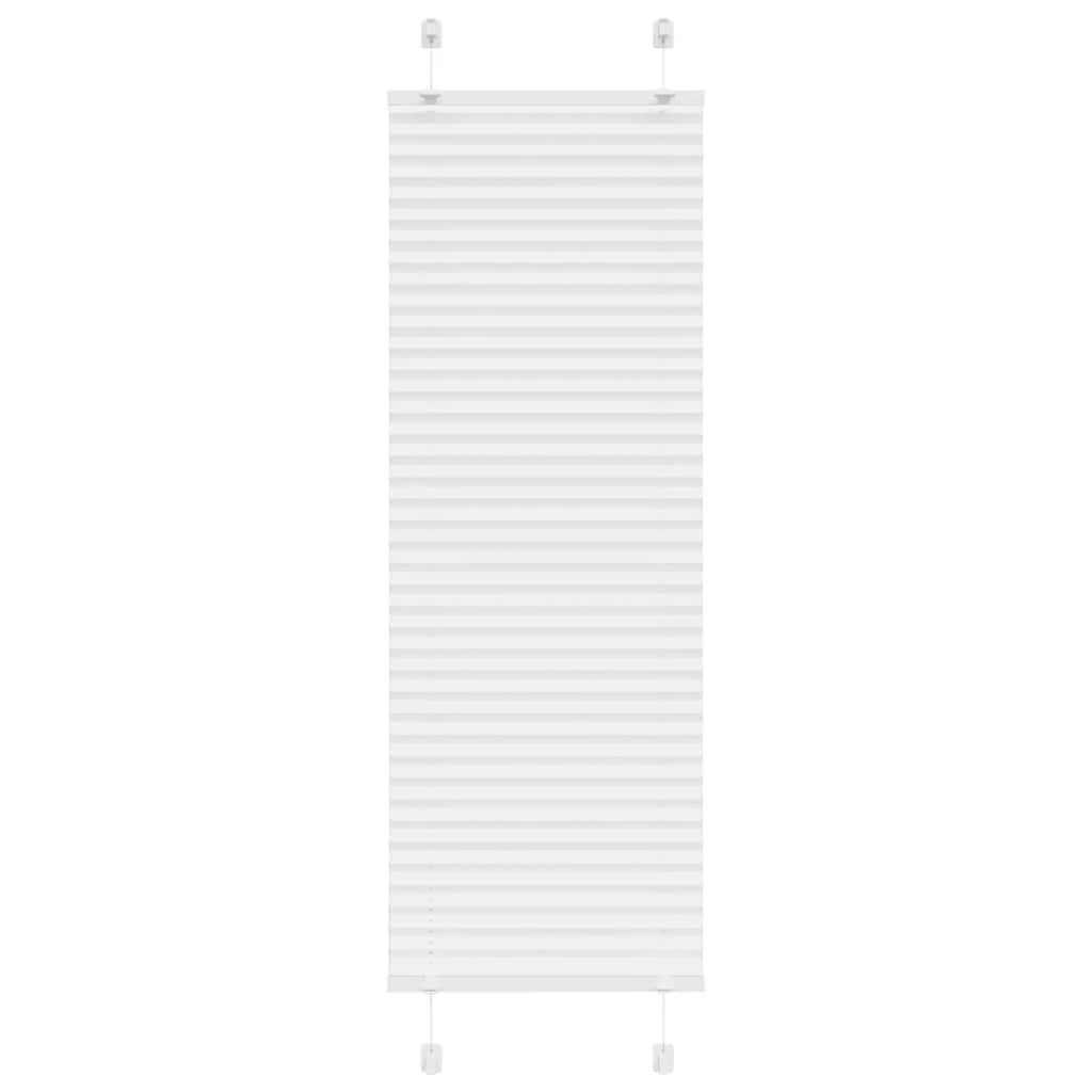Pleated Blind White 50x150 cm Fabric Width 49.4 cm Polyester