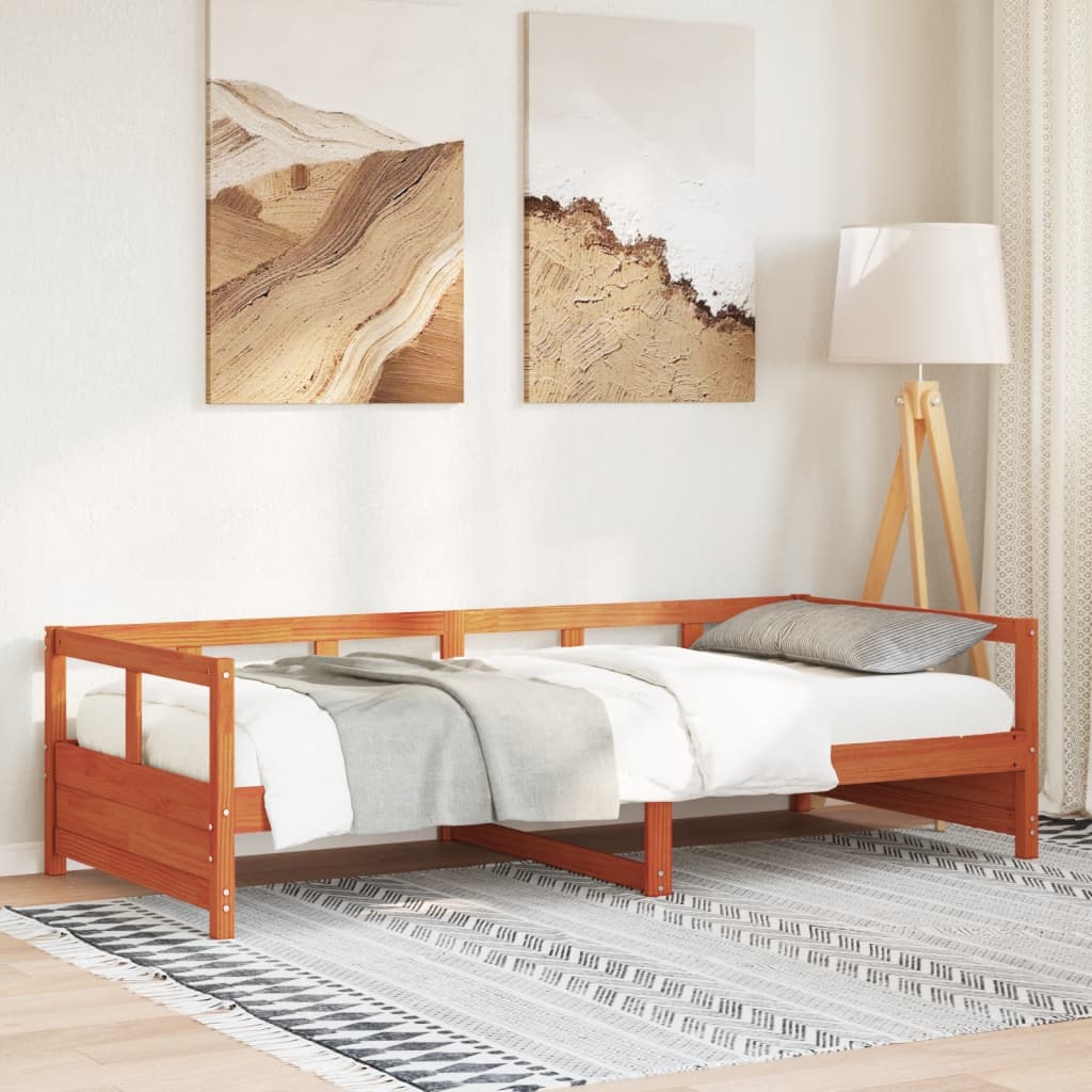 Daybed Wax Brown 80x200cm Solid Wood Pine