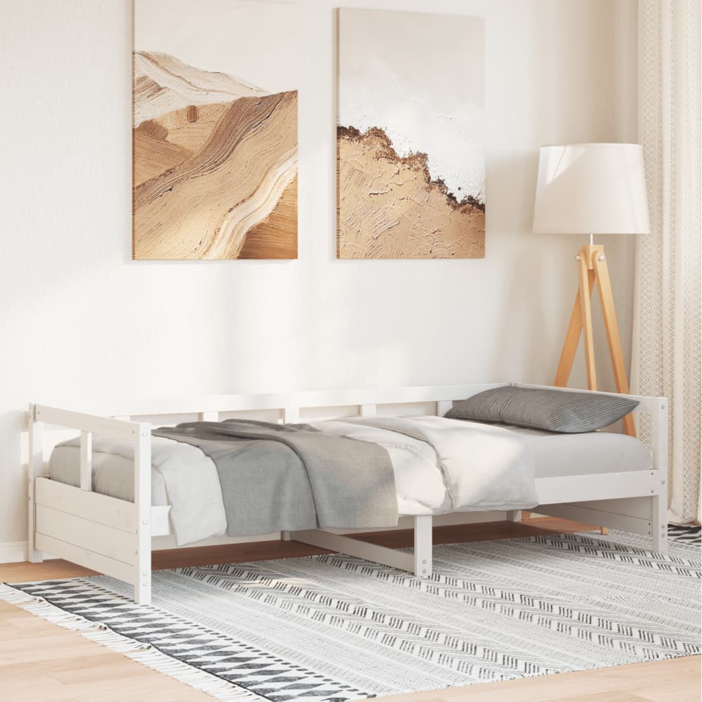 Daybed White 90x200cm Solid Wood Pine