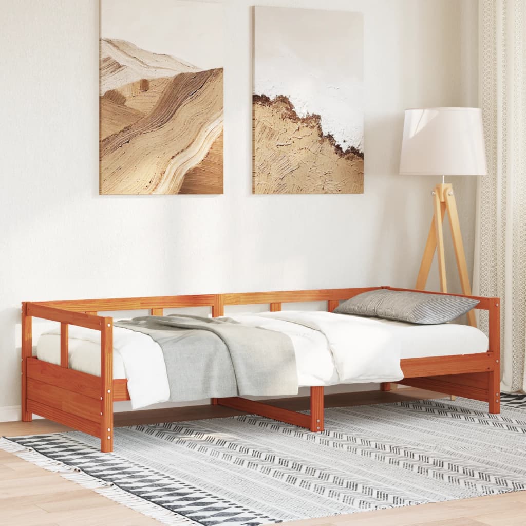 Daybed Wax Brown 90x200cm Solid Wood Pine