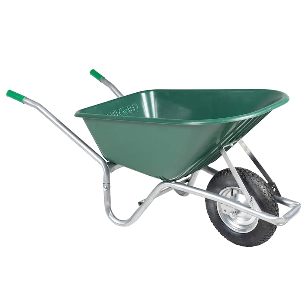 NEORIDG Wheelbarrow 90 L 150 kg Galvanised and Plastic Steel - Green