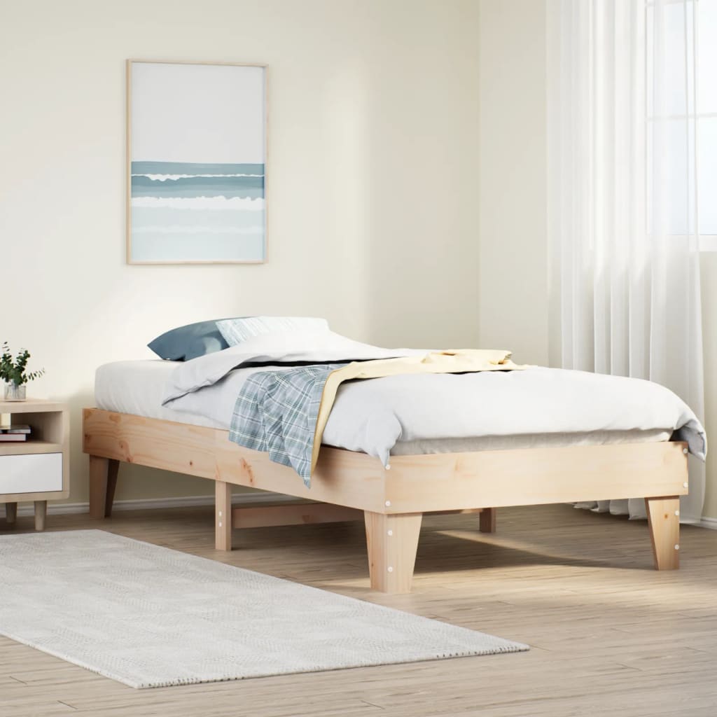 Bedframe 90x190cm Single Solid Wood Pine