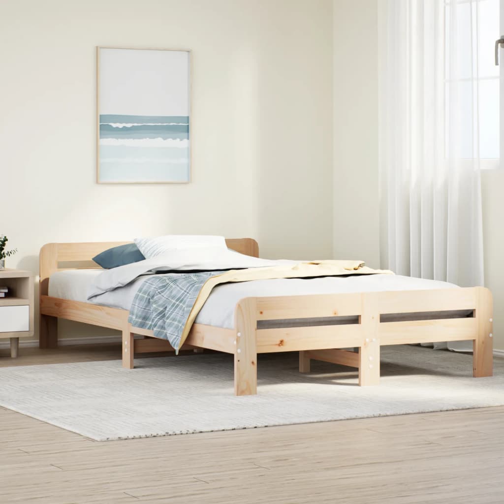Bedframe 120x190cm Small Double Solid Wood Pine