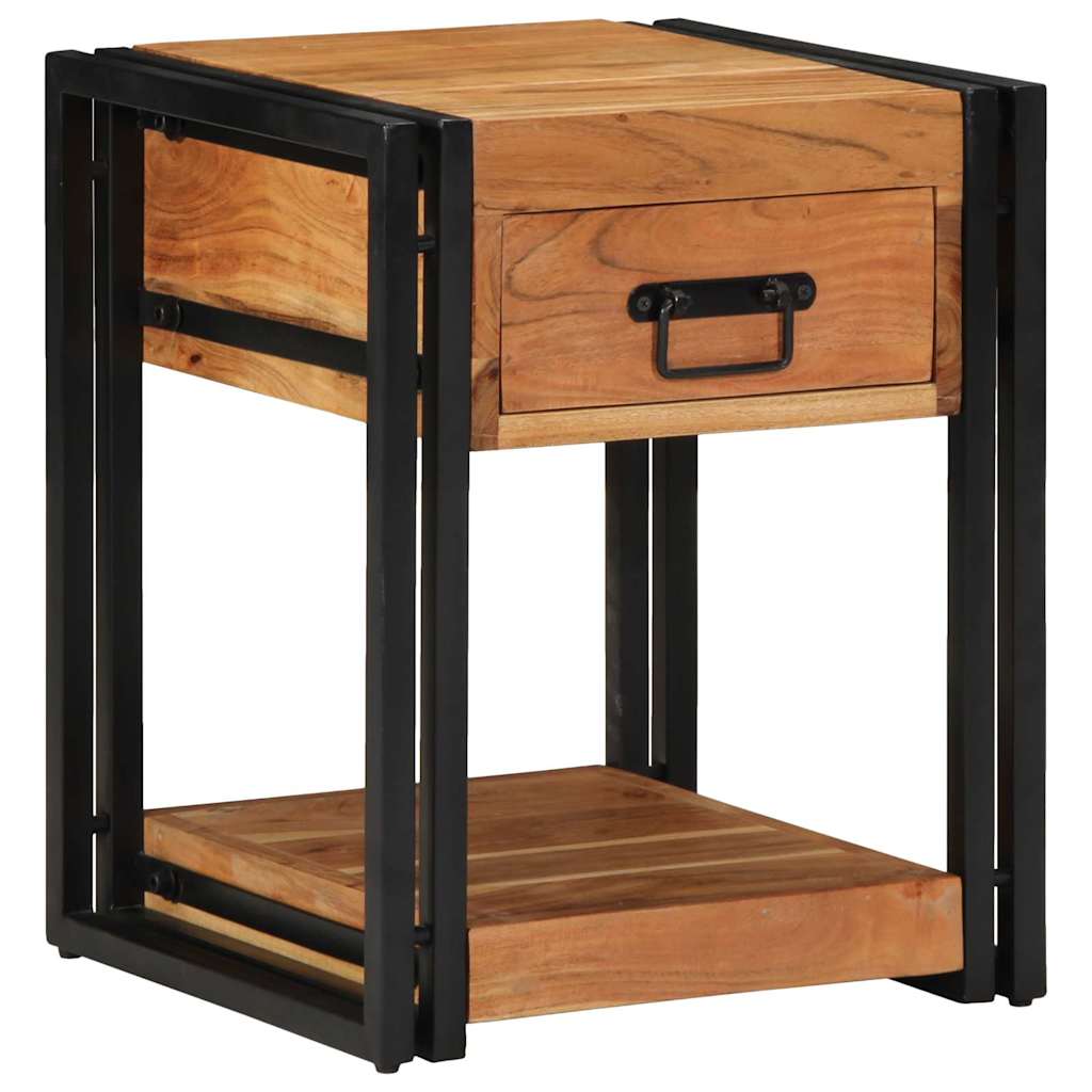 Nightstands 2 pack 40x40x50 cm Solid Acacia Wood
