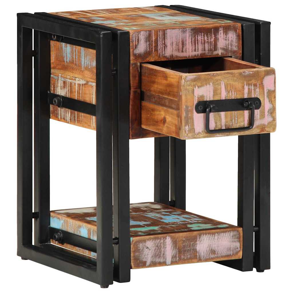Nightstand 40x40x40 cm Made from Reclaimed Solid Wood