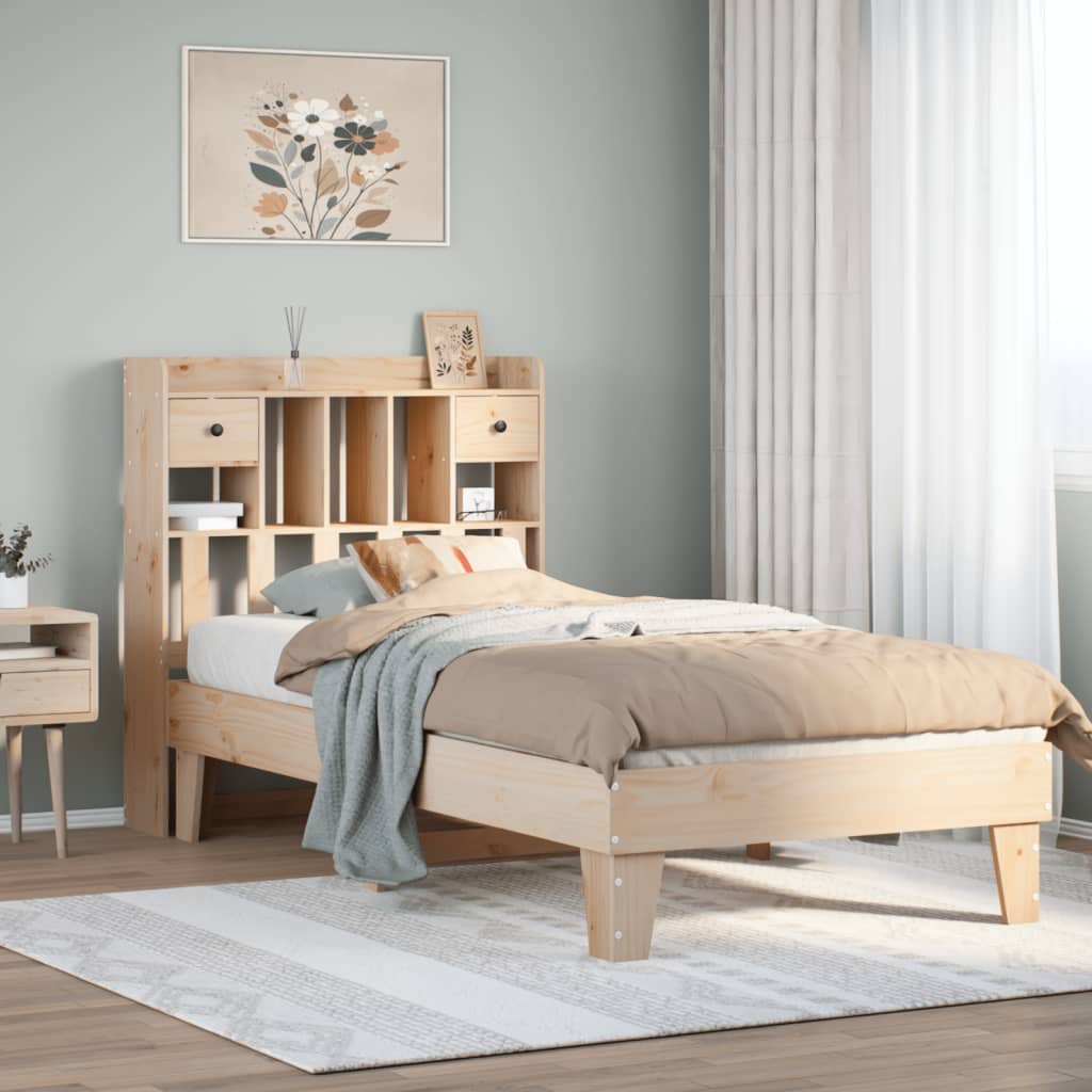 Bedframe 100x200cm Solid Wood Pine
