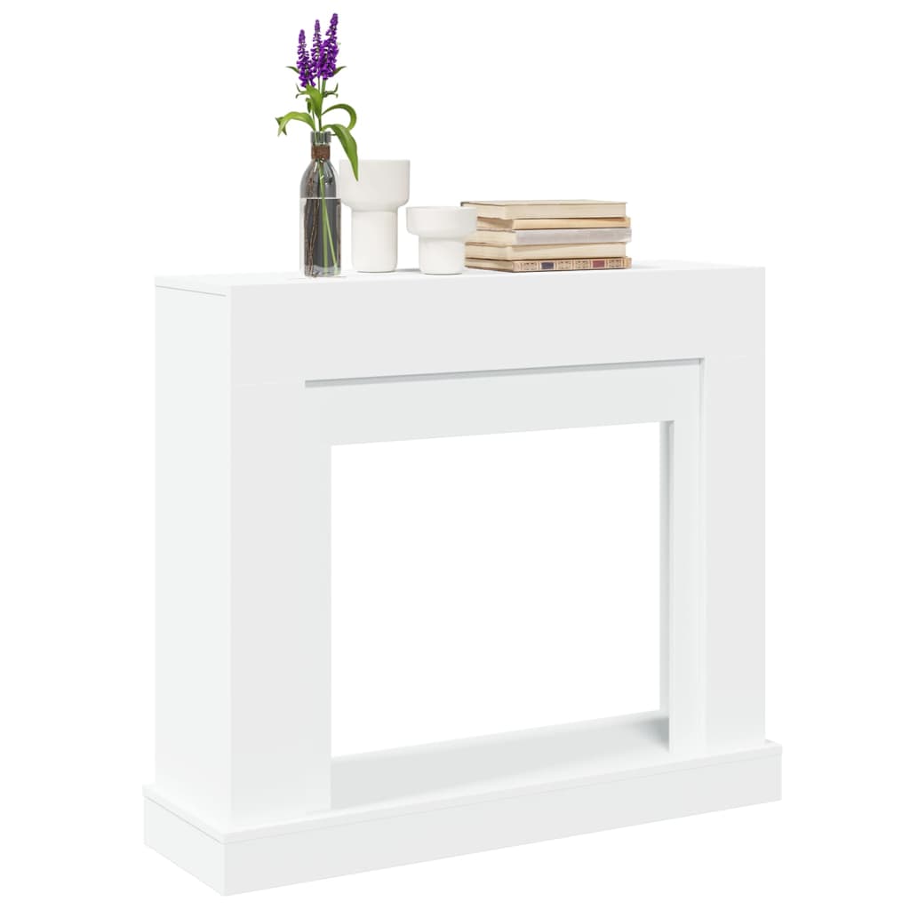 PAOHAL Fireplace Surround 100x30x87.5 cm Wooden - White