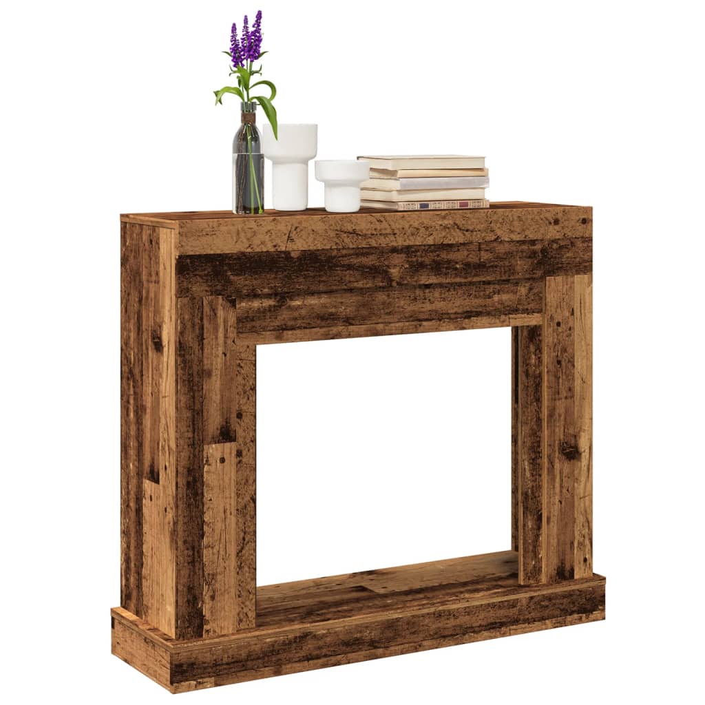 PAOHAL Fireplace Surround 100x30x87.5 cm Wooden - Old Wood