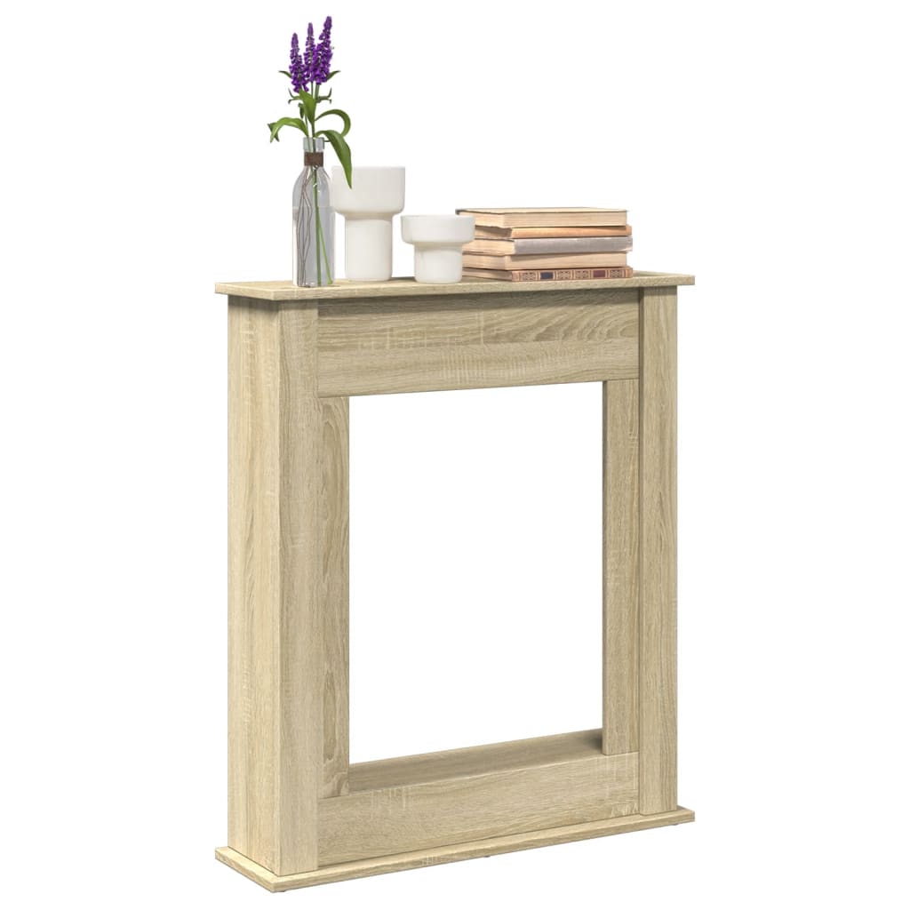 PAOHAL Fireplace Surround Sonoma 75x20x87.5 cm Wooden - Oak
