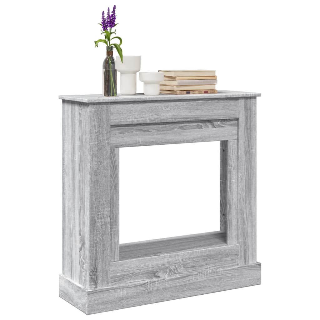 PAOHAL Fireplace Surround Sonoma 90x30x90 cm Wooden - Grey