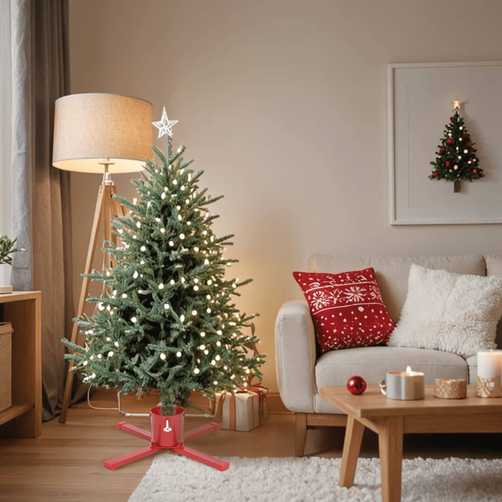 GLIVRA Christmas Tree Stand Red 61x61x15.5 cm