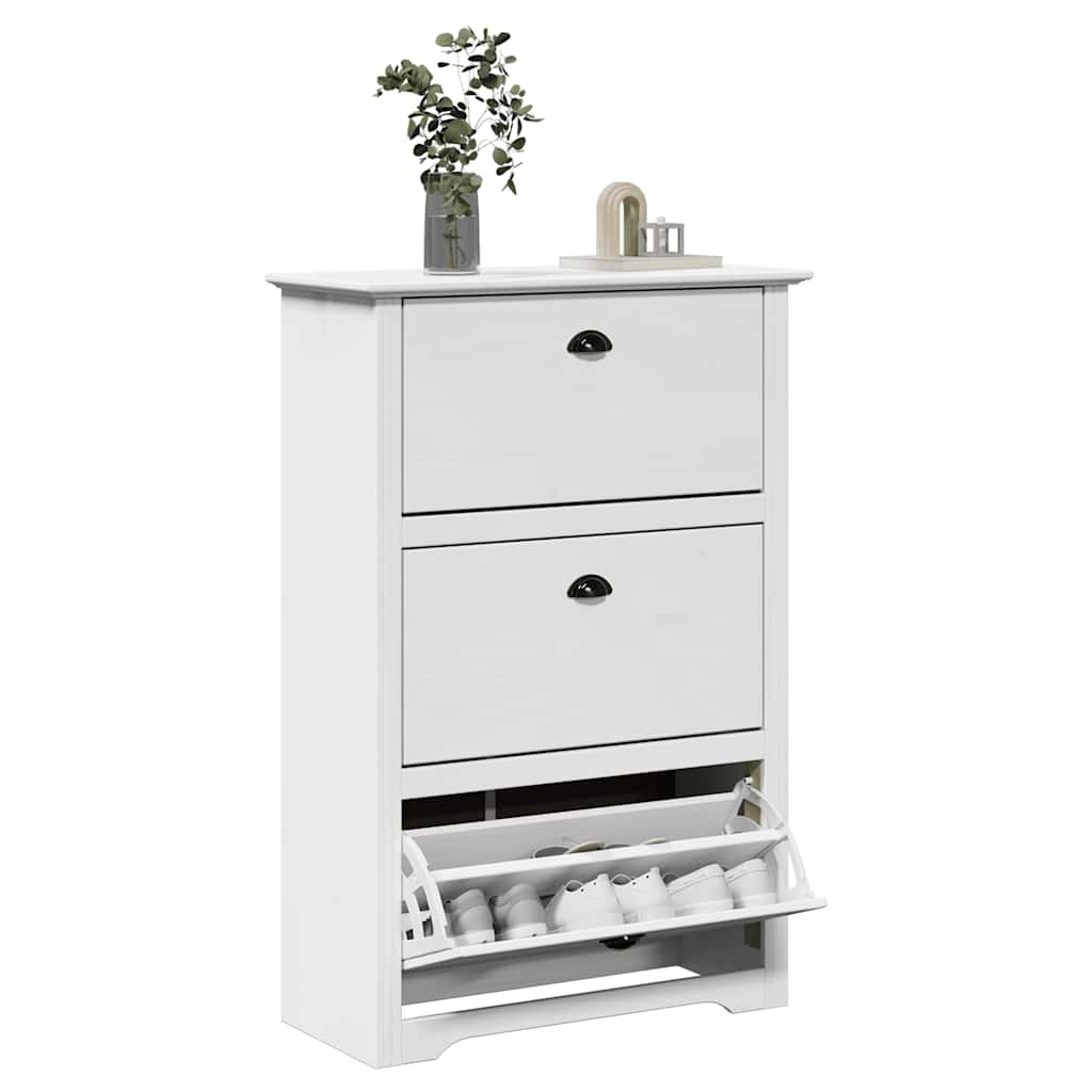 GLACIER Large Shoe Rack White