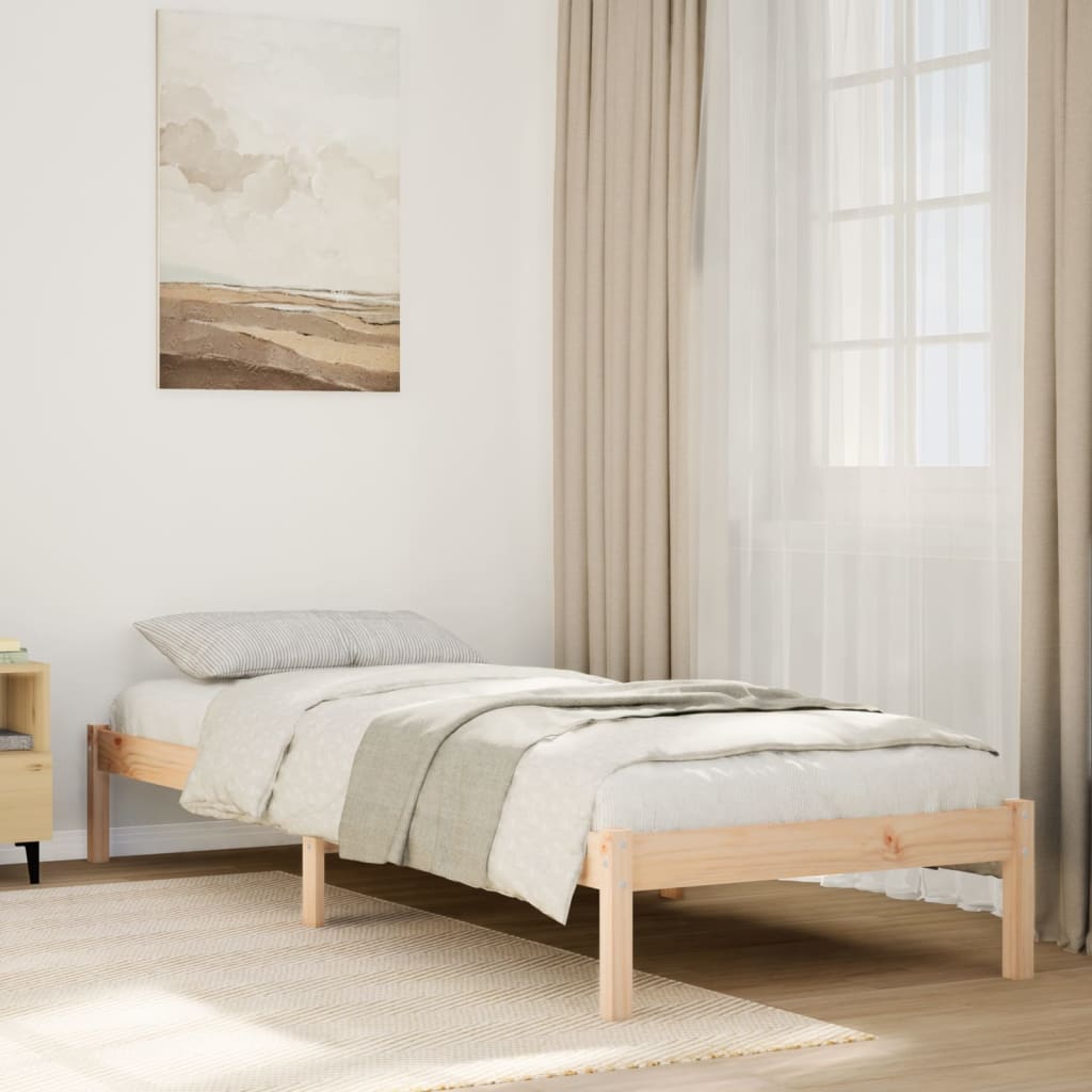 Extra Long Bedframe 80x210cm Solid Wood Pine