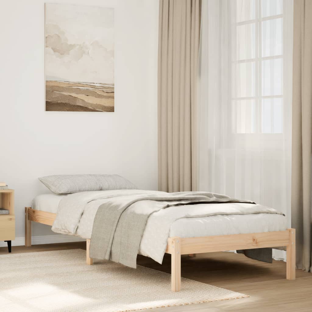 Extra Long Bedframe 90x210cm Solid Wood Pine