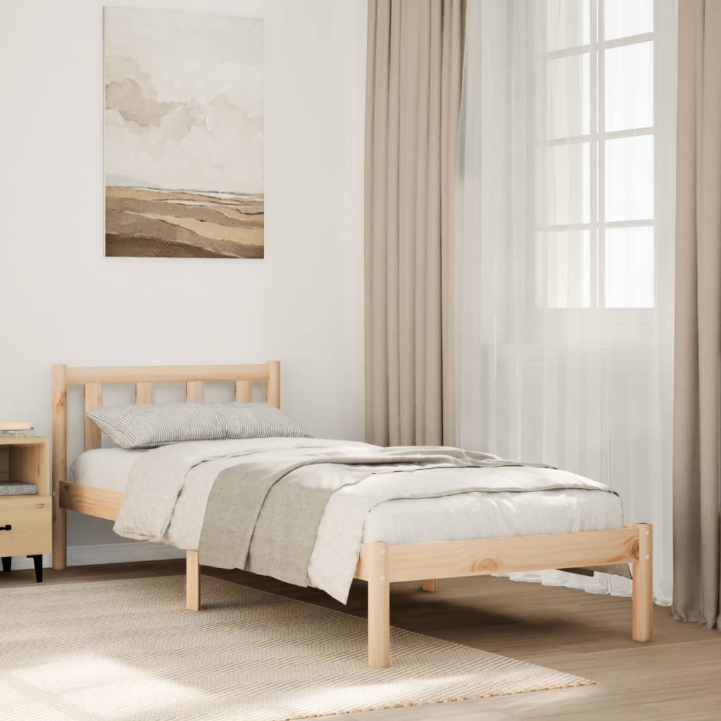 Extra Long Bedframe 80x210cm Solid Wood Pine