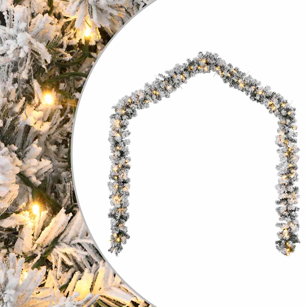 MISTLE Christmas Garland with LED Lights - Green