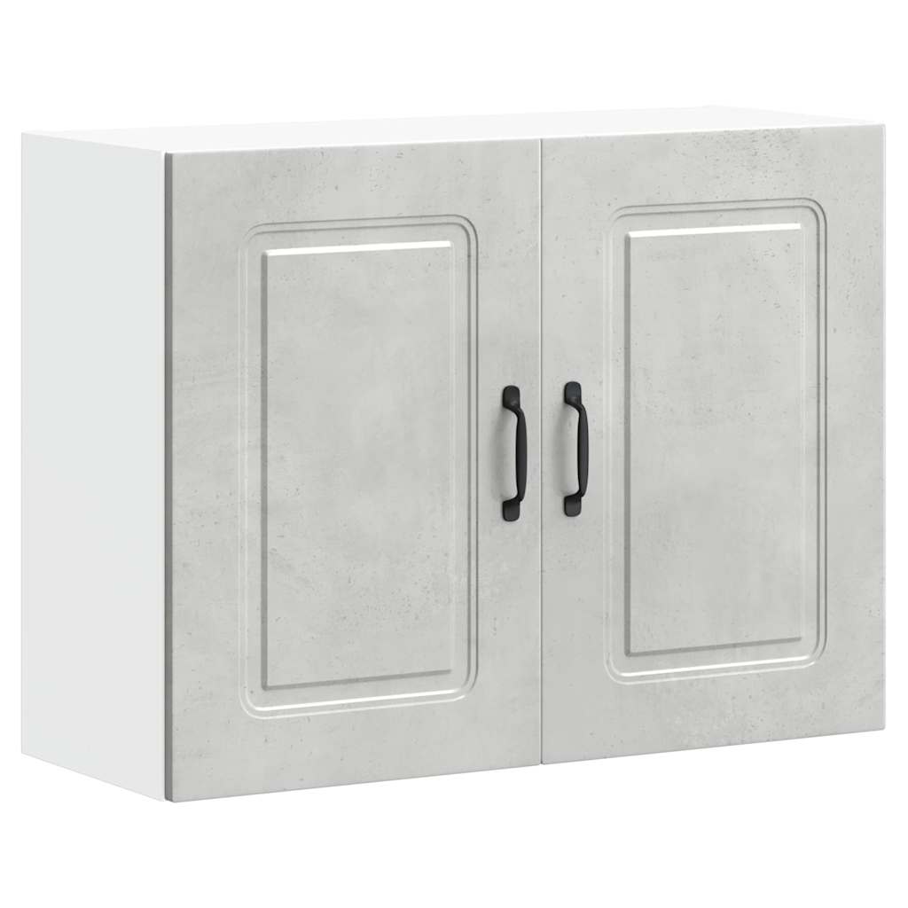 Kitchen Wall Cabinet Kalmar Concrete Grey Engineered Wood