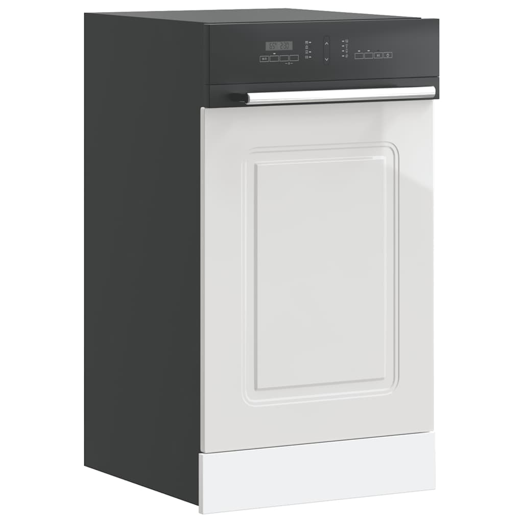 Dishwasher Panel Kalmar High Gloss White 45x1.5x67 cm Engineered Wood