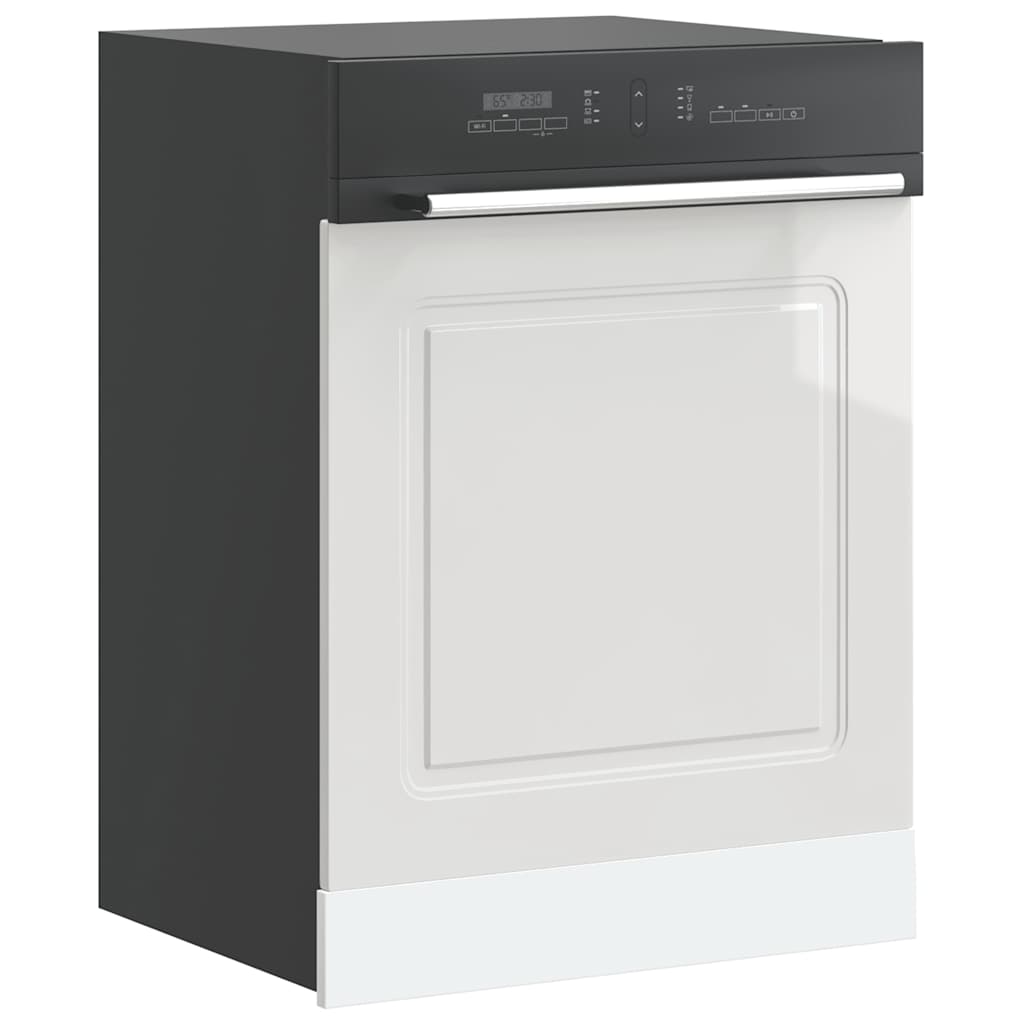 Dishwasher Panel Kalmar High Gloss White 60x1.5x67 cm Engineered Wood