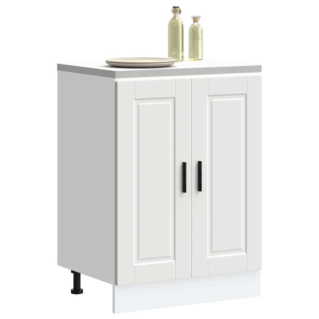 Kitchen Base Cabinet Porto White Engineered Wood
